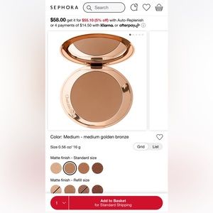 Charlotte Tilbury Airbrush Bronzer / Medium